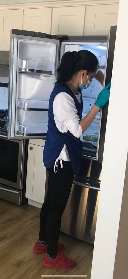 Appliance cleaning service focusing on kitchen surfaces and finishes